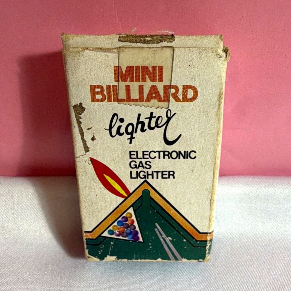 Mini Billiard Electronic Gas Lighter Mini Pool Table Novelty, New/Old Stock